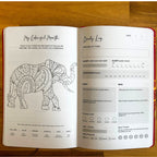White and Rose Gold Wellbeing Journal - 120 pages - Tree of Life