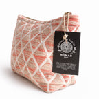 Nomad Sari Indian Jacquard Toiletry Bag - Rose Lattice