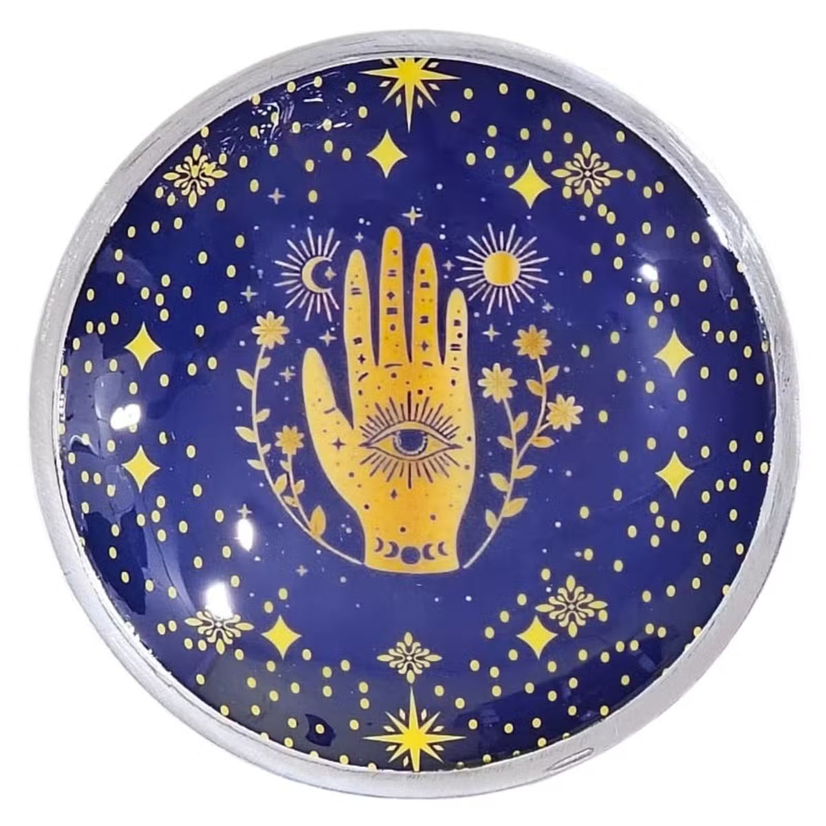 Offering Plate - Hamsa Midnight Blue