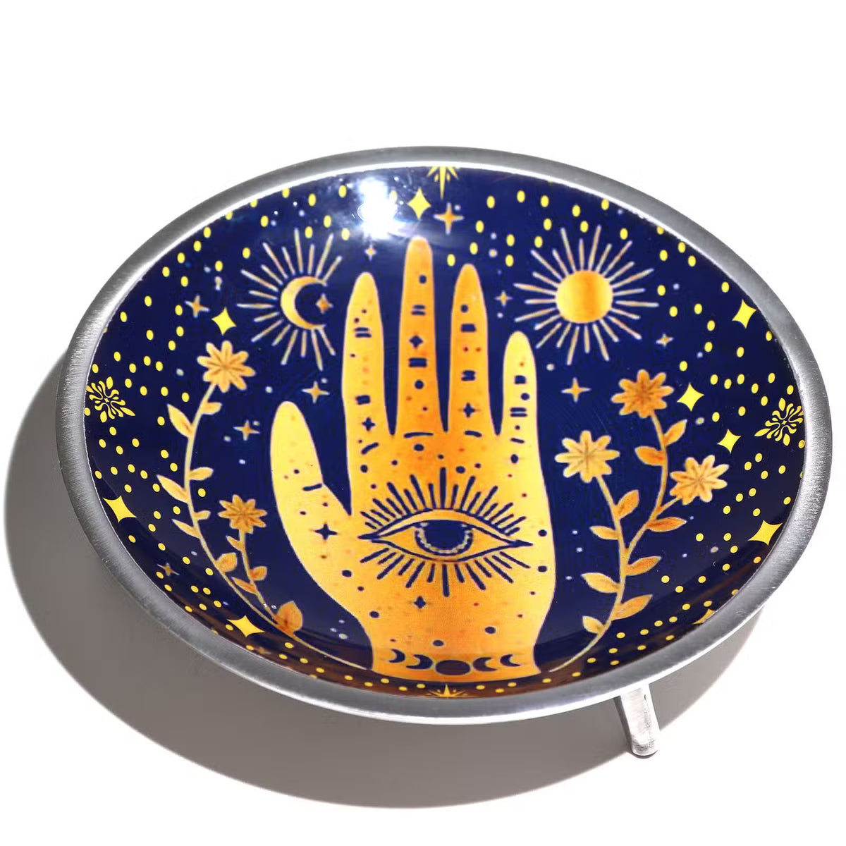 Offering Plate - Hamsa Midnight Blue