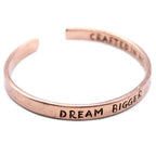 Inspiration Bracelet - Solid Copper