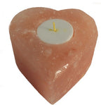 Salt Candle Holder - Medium Heart
