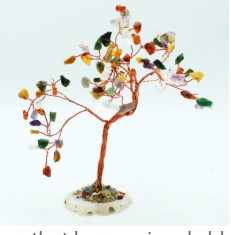 Large gemstone multi-stone tree ( 100 stones)