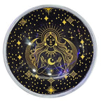 Offering Plate - Gold Goddess on Black