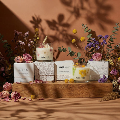 Agnes + Cat Extra Large Crackle Soy Candle - Roses of Sawrey
