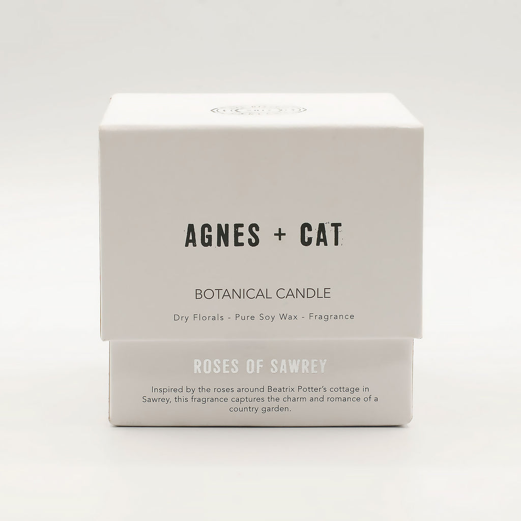 Agnes + Cat Extra Large Crackle Soy Candle - Roses of Sawrey