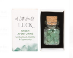 Jar of Luck Aventurine Crystal in A Matchbox