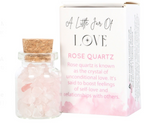 Jar of Love Rose Quartz Crystal in A Matchbox