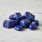 Lapis Lazuli raw and tumblestone crystals