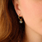 Labradorite Hoops