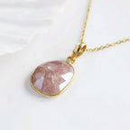 Peach Moonstone Necklace