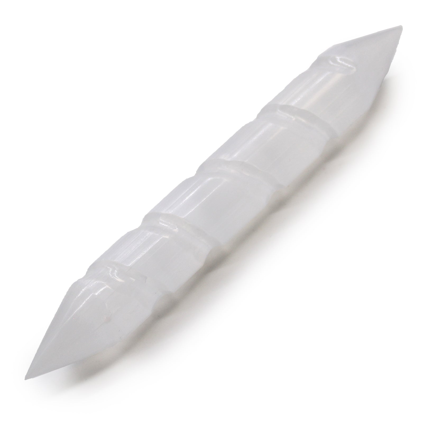 Selenite Spiral Wand