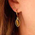 Tiger Rose Earrings