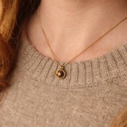 Dainty Tigers Eye Necklace